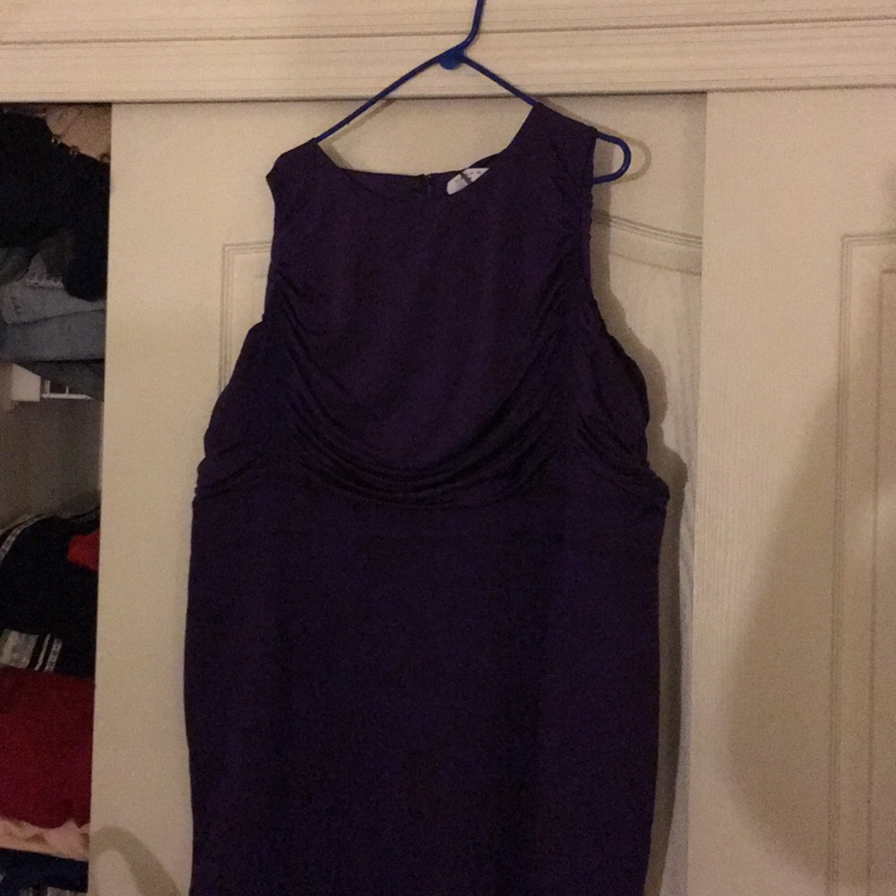 Nwt sz 24 Tahari purple dress FINAL SALE - Picture 2 of 7